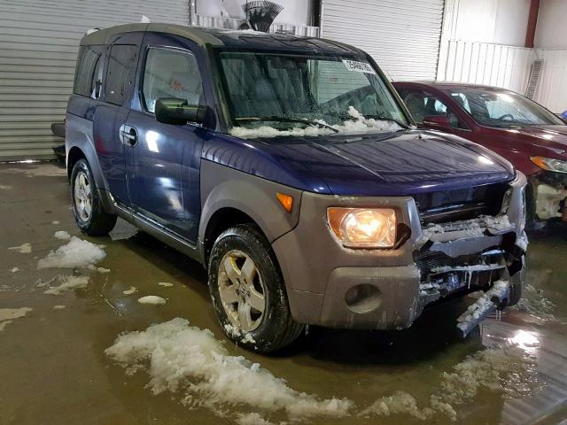 5J6YH285X3L007624 - 2003 HONDA ELEMENT EX BLUE photo 1