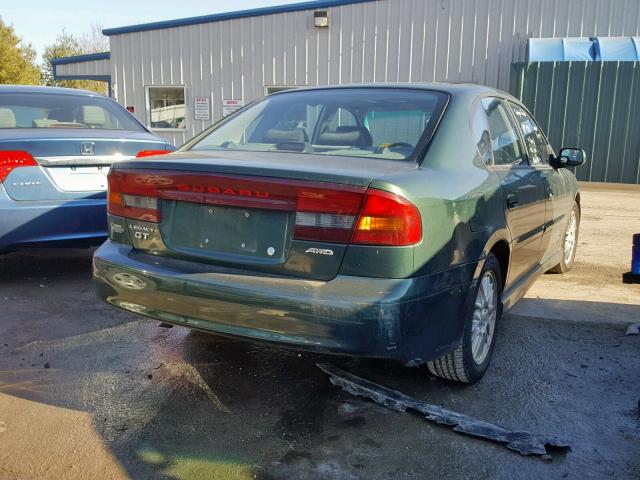 4S3BE6457Y7207300 - 2000 SUBARU LEGACY GT GREEN photo 4