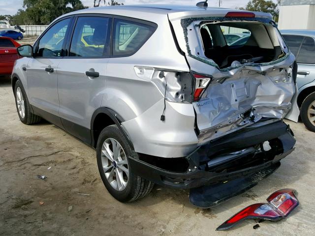 1FMCU0F78HUA27193 - 2017 FORD ESCAPE S SILVER photo 3