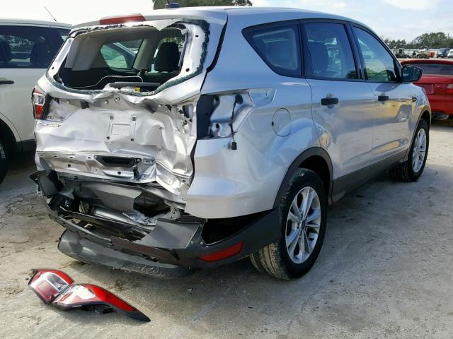 1FMCU0F78HUA27193 - 2017 FORD ESCAPE S SILVER photo 4