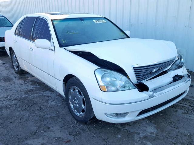 JTHBN30F510006649 - 2001 LEXUS LS 430 WHITE photo 1