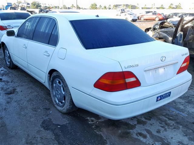 JTHBN30F510006649 - 2001 LEXUS LS 430 WHITE photo 3