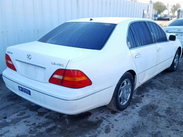 JTHBN30F510006649 - 2001 LEXUS LS 430 WHITE photo 4