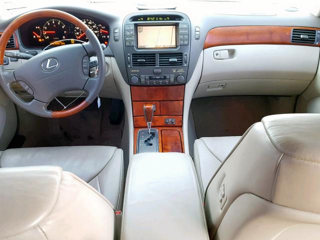 JTHBN30F510006649 - 2001 LEXUS LS 430 WHITE photo 9