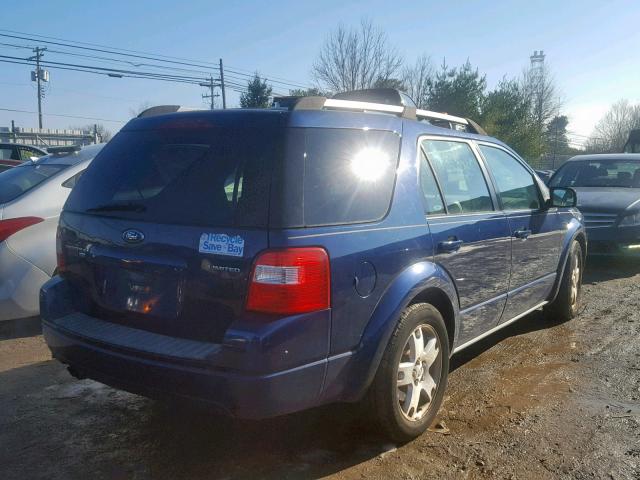 1FMDK06146GA02650 - 2006 FORD FREESTYLE BLUE photo 4