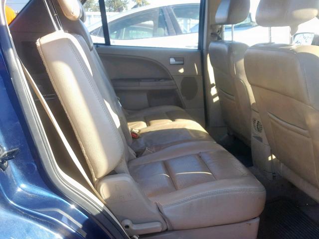 1FMDK06146GA02650 - 2006 FORD FREESTYLE BLUE photo 6