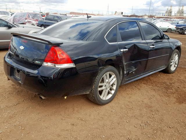 2G1WC5E33D1190851 - 2013 CHEVROLET IMPALA LTZ BLACK photo 4