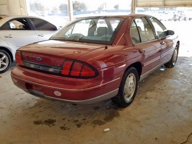 2G1WN52M3S1173424 - 1995 CHEVROLET LUMINA LS BURGUNDY photo 4