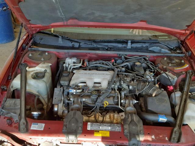 2G1WN52M3S1173424 - 1995 CHEVROLET LUMINA LS BURGUNDY photo 7