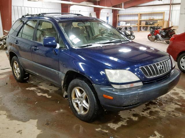 JTJHF10U020243799 - 2002 LEXUS RX 300 BLUE photo 1