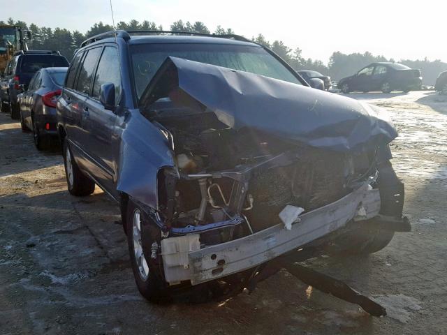 JTEGF21A930115213 - 2003 TOYOTA HIGHLANDER BLUE photo 1