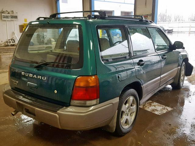 JF1SF6554XH750694 - 1999 SUBARU FORESTER S GREEN photo 4