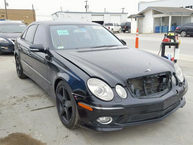 WDBUF56X88B206196 - 2008 MERCEDES-BENZ E 350 BLACK photo 1