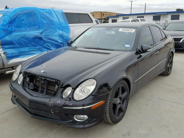 WDBUF56X88B206196 - 2008 MERCEDES-BENZ E 350 BLACK photo 2