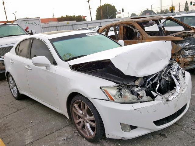 JTHBK262X72049954 - 2007 LEXUS IS 250 WHITE photo 1