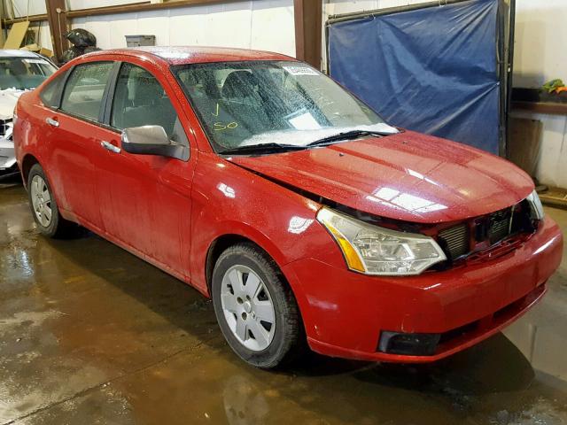 1FAHP34N68W289745 - 2008 FORD FOCUS S/SE RED photo 1