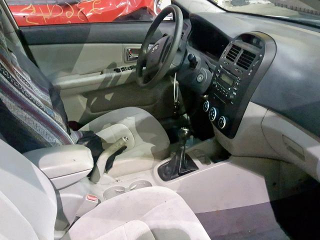 KNAFE121685581331 - 2008 KIA SPECTRA EX WHITE photo 5