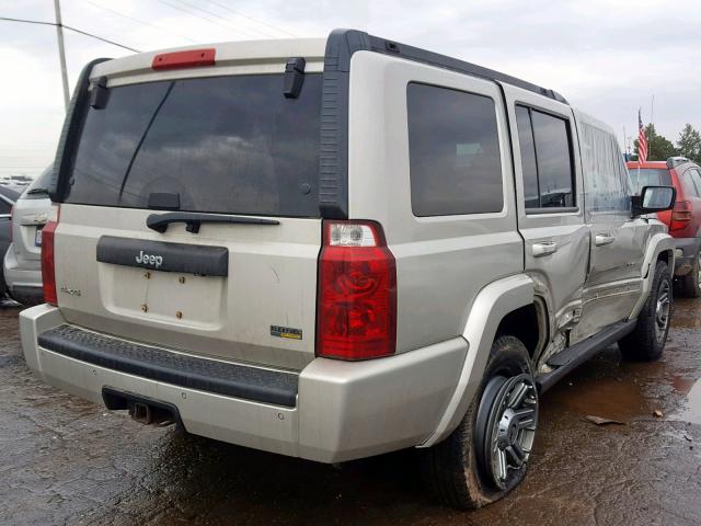 1J8HG48P57C587918 - 2007 JEEP COMMANDER TAN photo 4