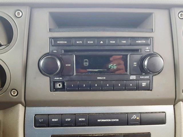 1J8HG48P57C587918 - 2007 JEEP COMMANDER TAN photo 9