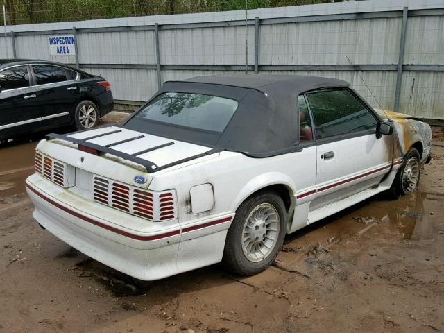 1FACP45E4LF141262 - 1990 FORD MUSTANG GT WHITE photo 4