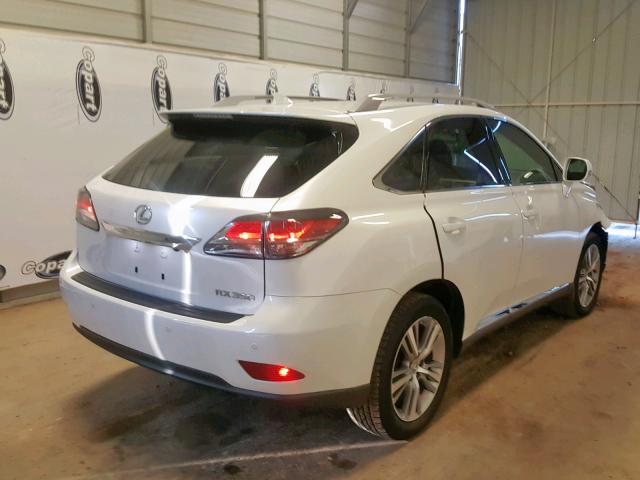 JTJZK1BA1F2426531 - 2015 LEXUS RX 350 WHITE photo 4