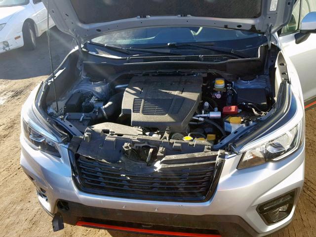 JF2SKAPC6KH407450 - 2019 SUBARU FORESTER S SILVER photo 7