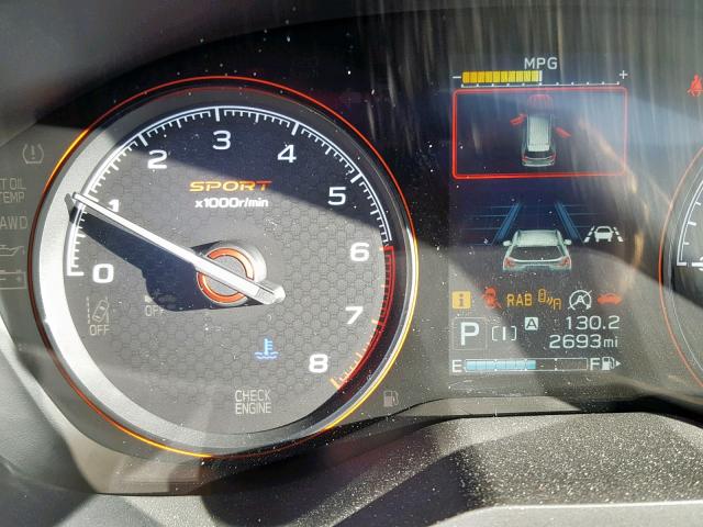 JF2SKAPC6KH407450 - 2019 SUBARU FORESTER S SILVER photo 8