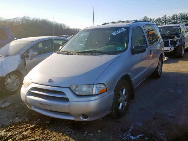 4N2ZN17T31D809806 - 2001 NISSAN QUEST GLE SILVER photo 2