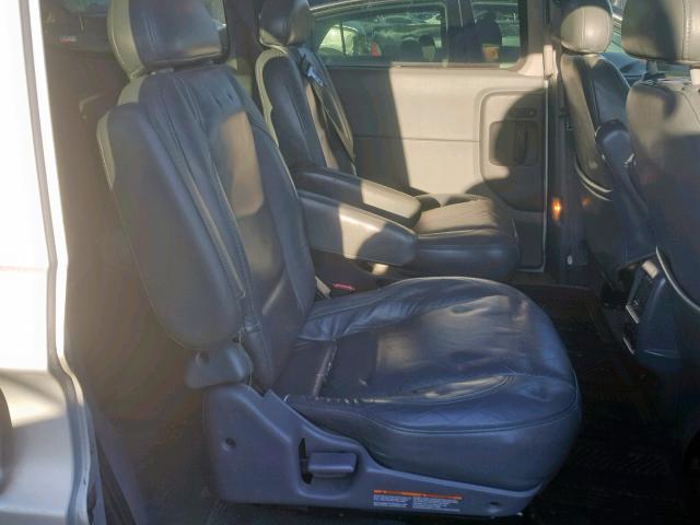 4N2ZN17T31D809806 - 2001 NISSAN QUEST GLE SILVER photo 6