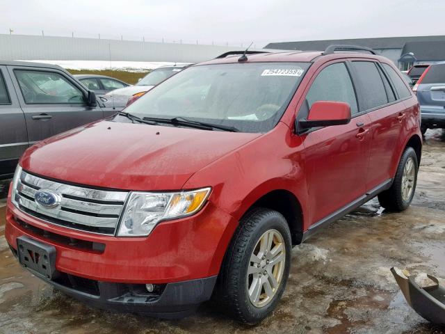 2FMDK48C98BA05446 - 2008 FORD EDGE SEL RED photo 2