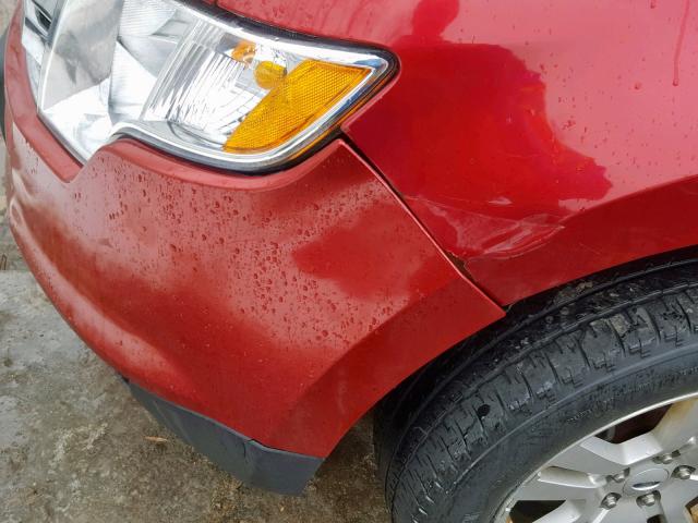 2FMDK48C98BA05446 - 2008 FORD EDGE SEL RED photo 9