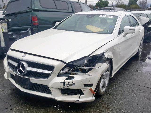 WDDLJ7DB0EA110522 - 2014 MERCEDES-BENZ CLS 550 WHITE photo 2