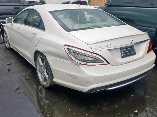 WDDLJ7DB0EA110522 - 2014 MERCEDES-BENZ CLS 550 WHITE photo 3