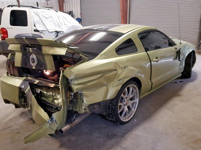 1ZVHT82H755174036 - 2005 FORD MUSTANG GT GREEN photo 4