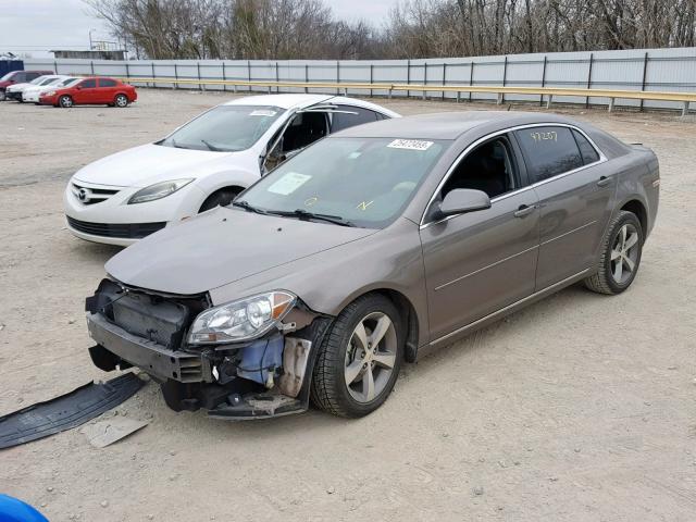 1G1ZC5E12BF126012 - 2011 CHEVROLET MALIBU 1LT SILVER photo 2