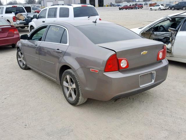 1G1ZC5E12BF126012 - 2011 CHEVROLET MALIBU 1LT SILVER photo 3