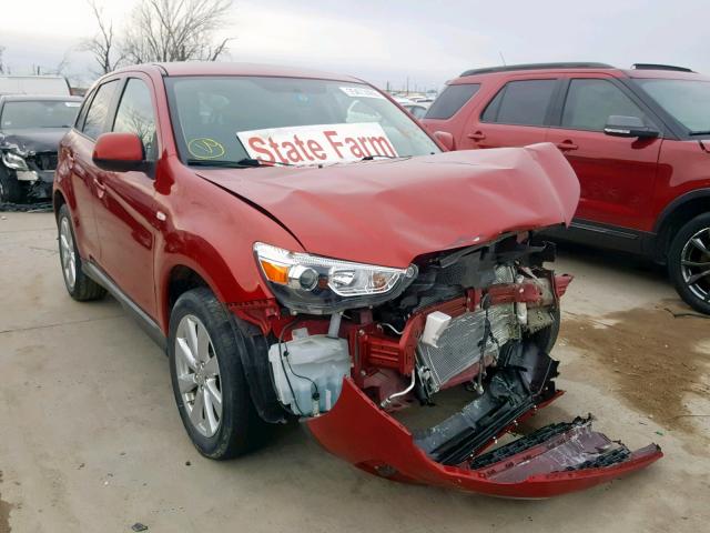 4A4AP3AU1EE026533 - 2014 MITSUBISHI OUTLANDER RED photo 1