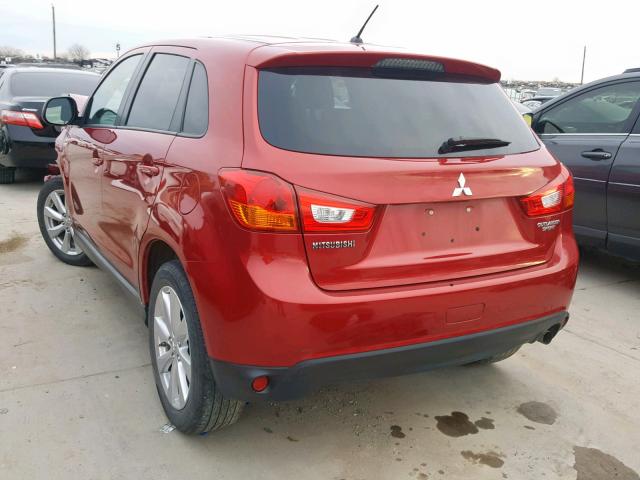 4A4AP3AU1EE026533 - 2014 MITSUBISHI OUTLANDER RED photo 3