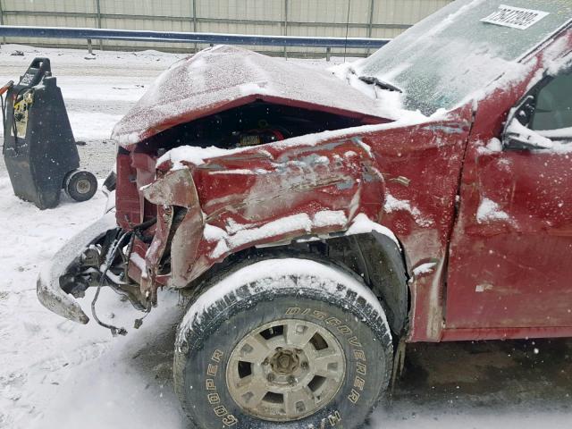 1GCDT146568296463 - 2006 CHEVROLET COLORADO BURGUNDY photo 10