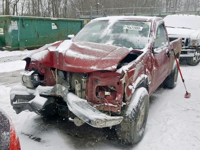 1GCDT146568296463 - 2006 CHEVROLET COLORADO BURGUNDY photo 2