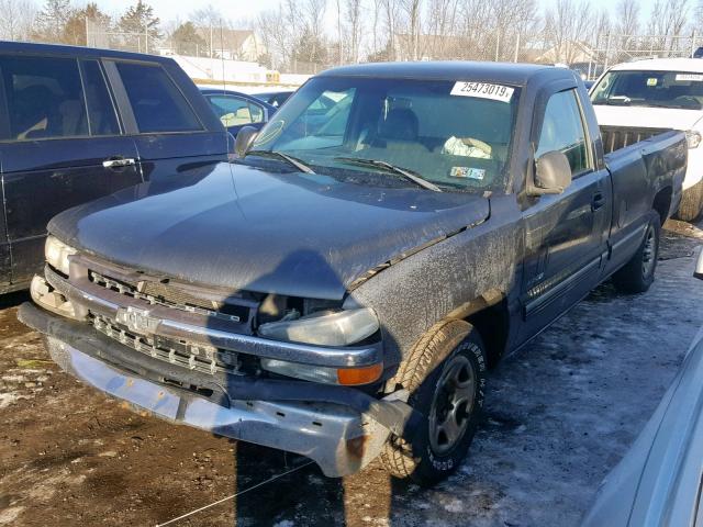 1GCEC14W41Z313616 - 2001 CHEVROLET SILVERADO GRAY photo 2