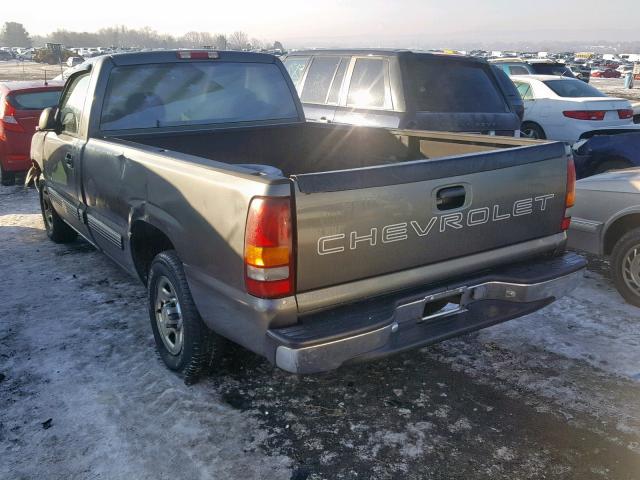 1GCEC14W41Z313616 - 2001 CHEVROLET SILVERADO GRAY photo 3