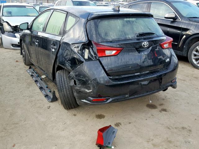 JTNKARJE3JJ560977 - 2018 TOYOTA COROLLA IM BLACK photo 3