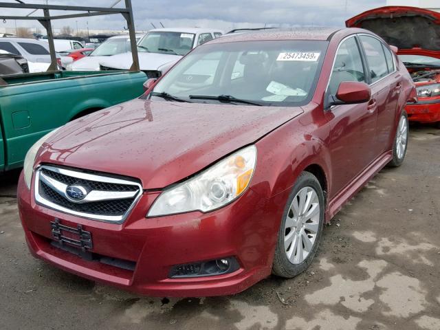 4S3BMDK6XB2226771 - 2011 SUBARU LEGACY 3.6 RED photo 2