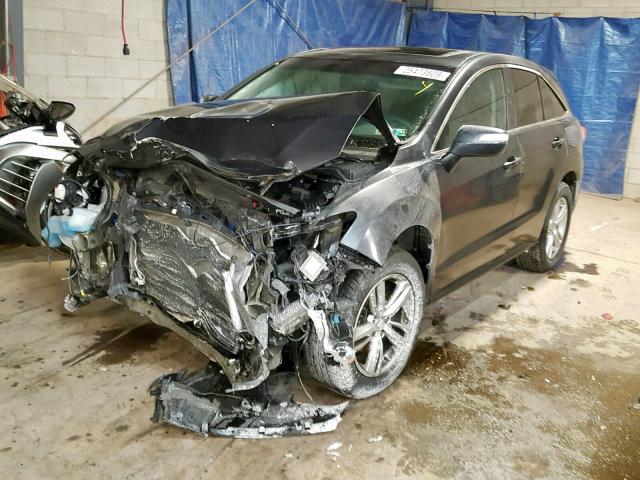 5J8TB4H52FL003280 - 2015 ACURA RDX TECHNO GRAY photo 2