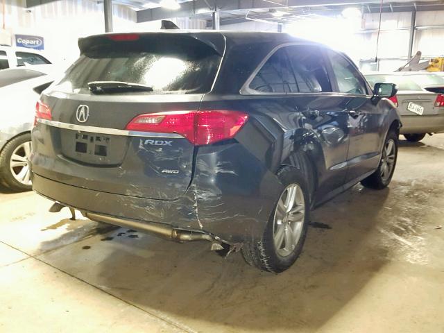 5J8TB4H52FL003280 - 2015 ACURA RDX TECHNO GRAY photo 4