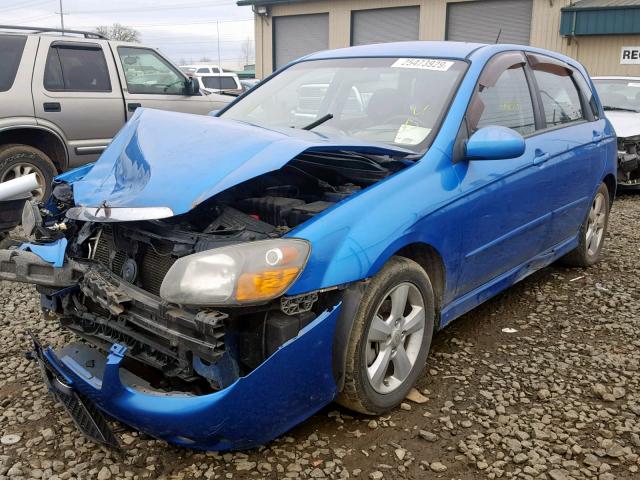 KNAFE161785020212 - 2008 KIA SPECTRA5 5 BLUE photo 2