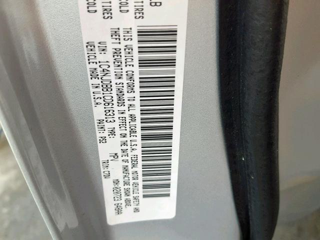 1C4NJDBB1CD616313 - 2012 JEEP COMPASS SP Gümüş foto 10