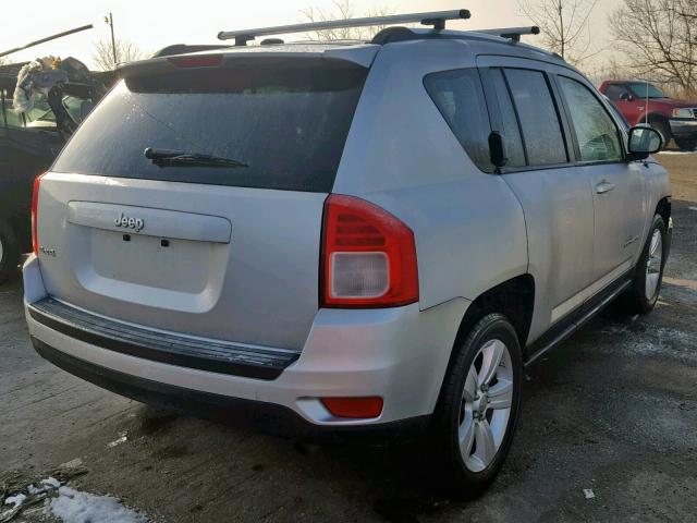 1C4NJDBB1CD616313 - 2012 JEEP COMPASS SP SILVER photo 4