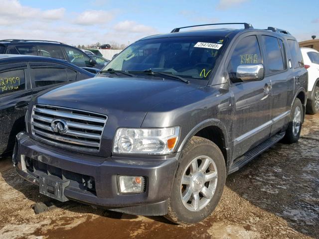 5N3AA08C95N803774 - 2005 INFINITI QX56 GRAY photo 2